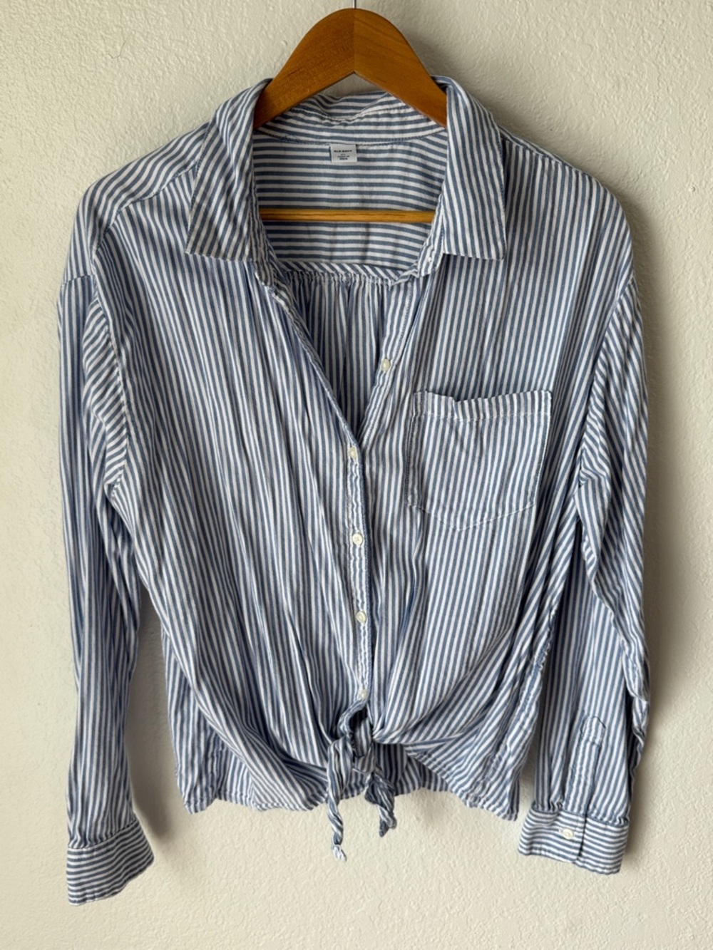 Old Navy Front Tie Button Up